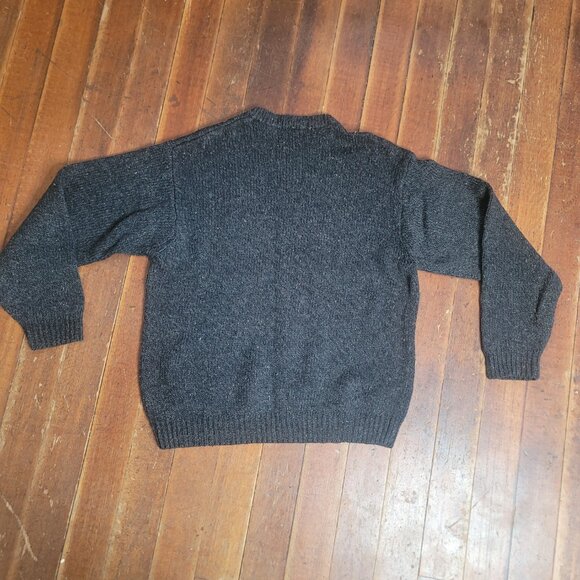 Cotton Traders Fully knit American Flag sweater, grey, Size Large, wool blend - Picture 6 of 7